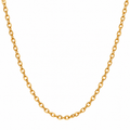 Golden Elegance Minimal Link Chain Necklace for Women