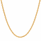 Golden Elegance Minimal Link Chain Necklace for Women