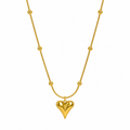 Heartbeat Gold-Tone Pendant Necklace for Women