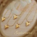 Golden Heart Pendant Chain