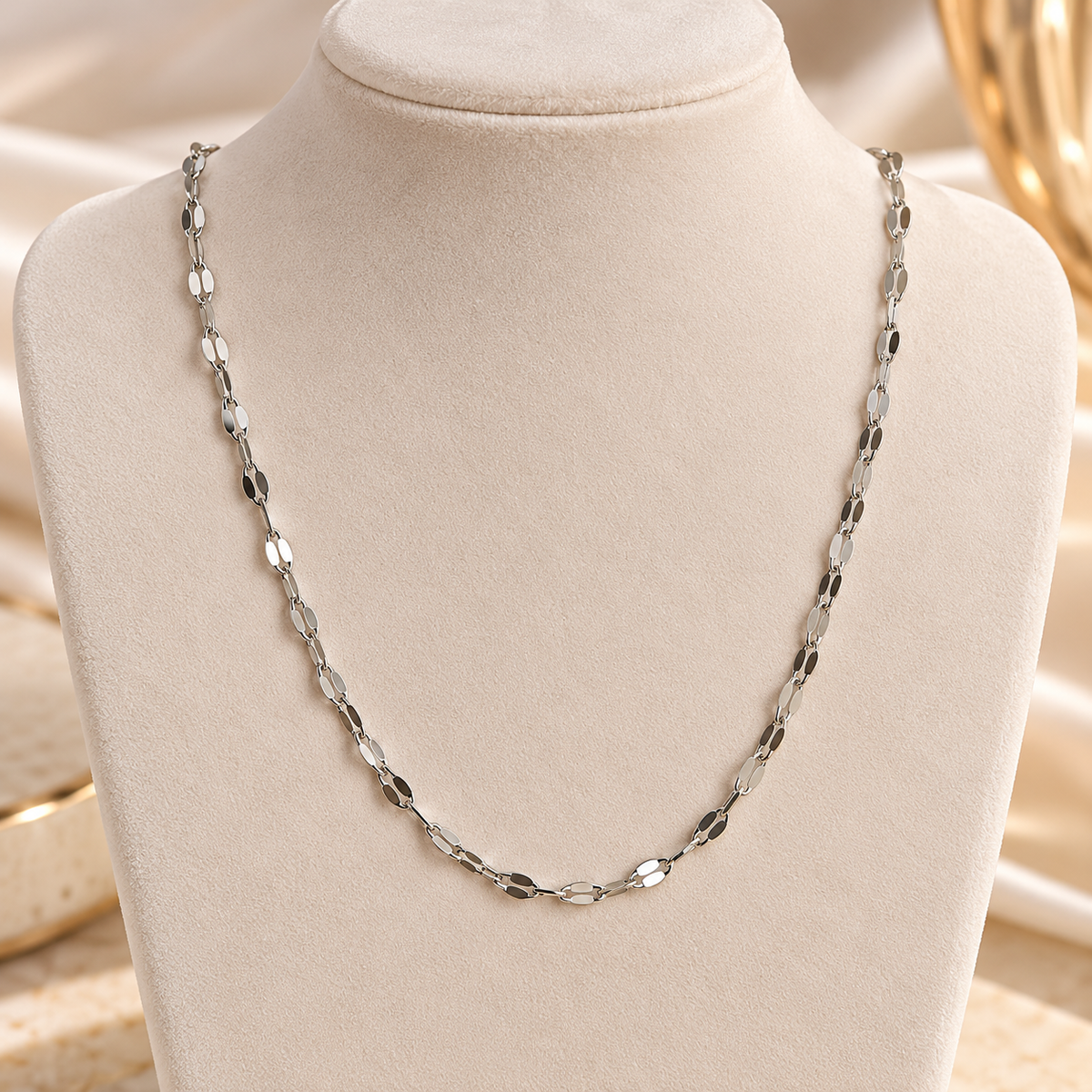 Elegant Silver Link Chain Necklace for Women – Minimalist Everyday Jewellery