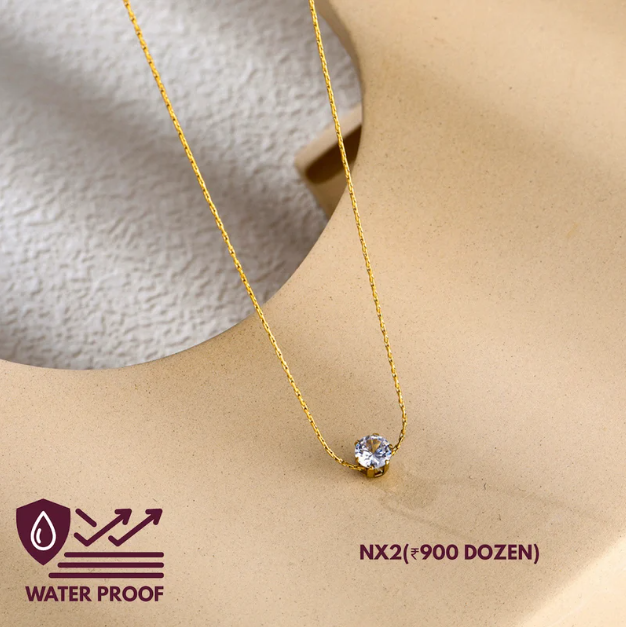 Solitaire Spark Pendant Chain